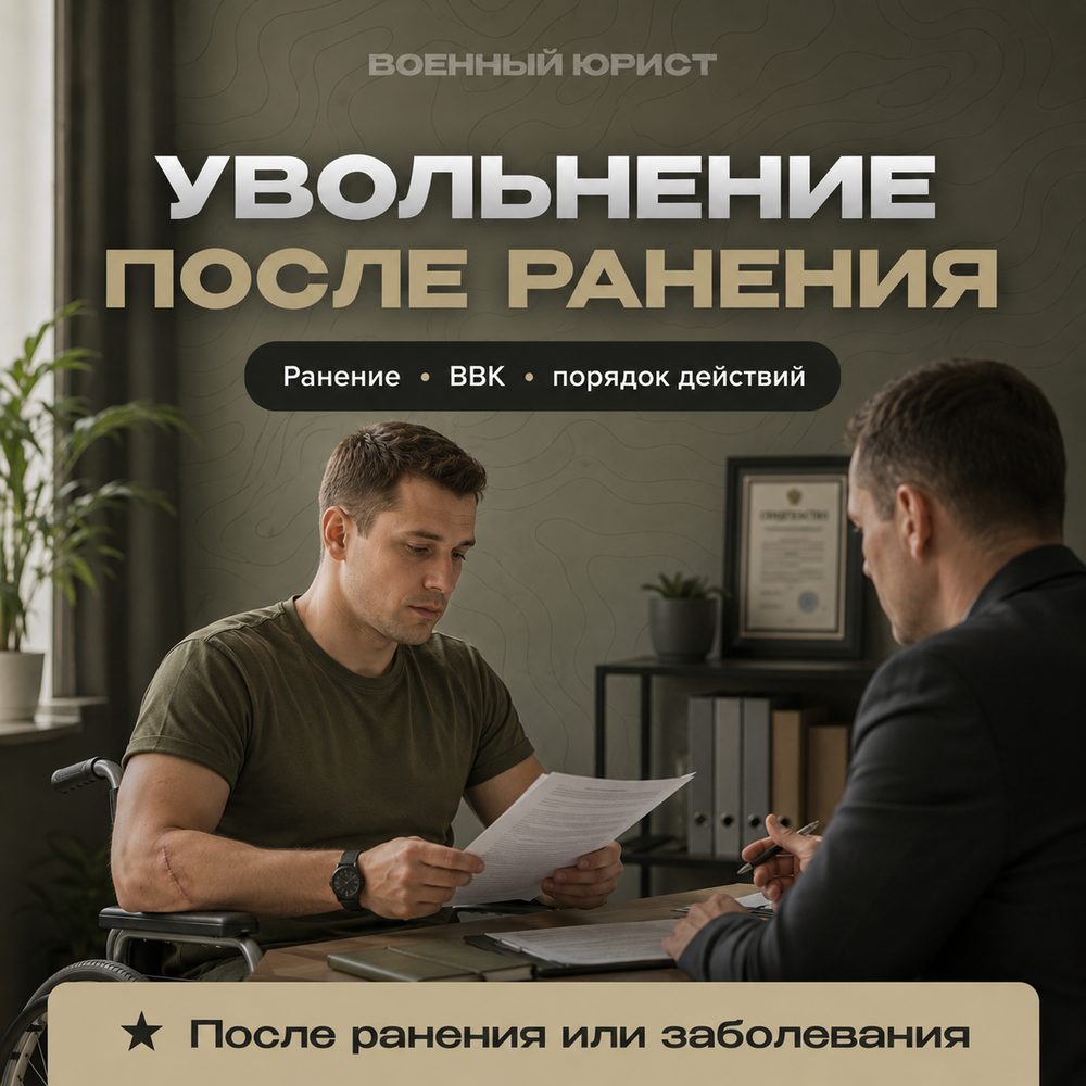 Увольнение после ранения, заболевания или ухудшения здоровья