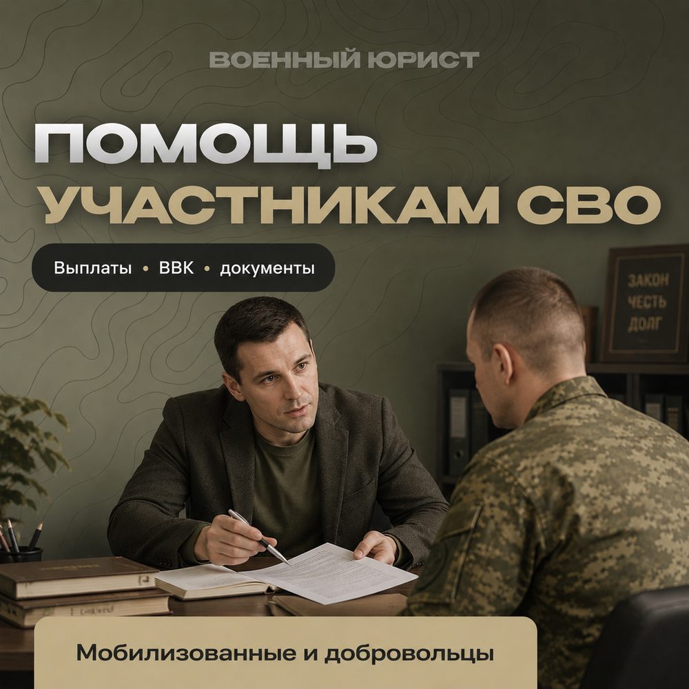Юридическая помощь участникам СВО, мобилизованным и добровольцам
