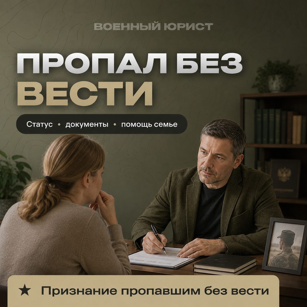 Если военнослужащий пропал без вести
