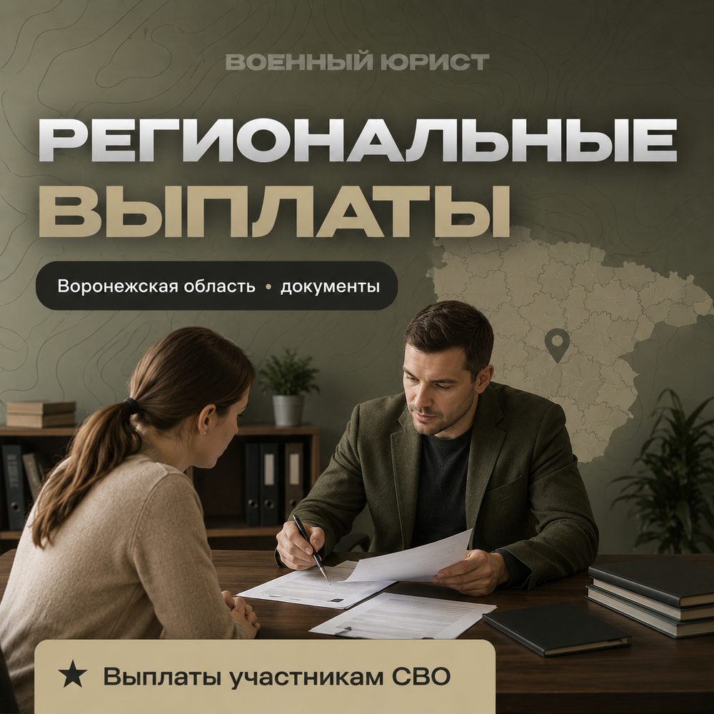 Региональные выплаты участникам СВО в Воронежской области
